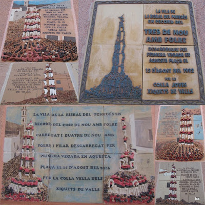 Plaques commemoratives de les Colles Castelleres de Valls