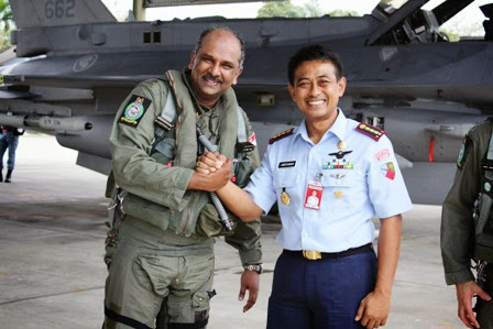 Enam F-16 Singapura Ikuti Latihan Bersama dengan TNI AU