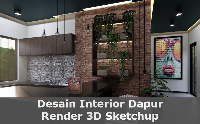 Download Dapur Latihan Render 3D Sketchup