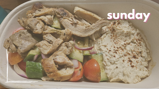 Sunday Chicken and Hummus Salad