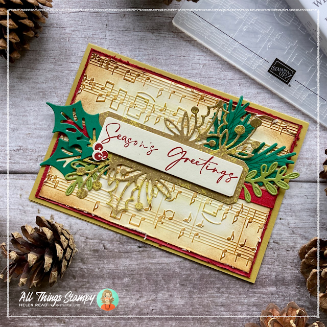 Stampin Up Christmas Classics Merry Melody card idea