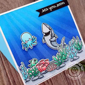 Sunny Studio Stamps: Sea You Soon Tropical Scenes Everyday Punny Card by Vanessa Menhorn
