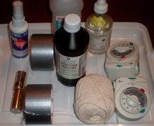 string tiner and chemicals