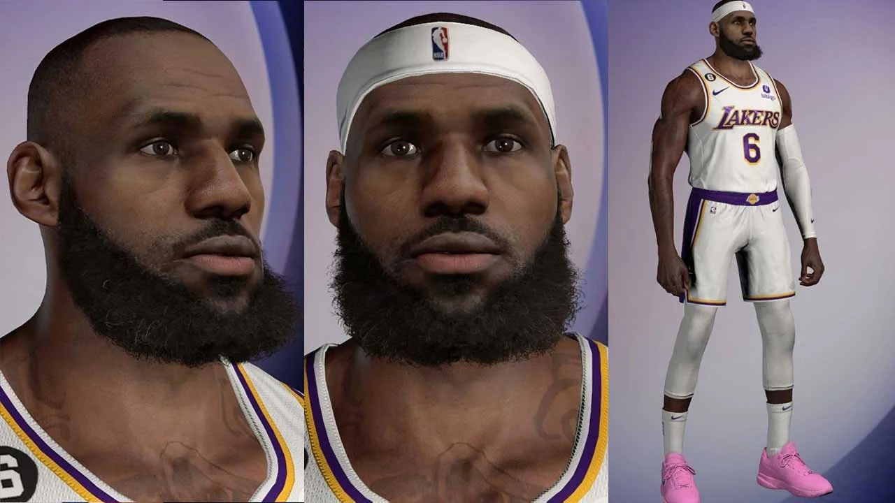 NBA 2K23 LeBron James Cyberface