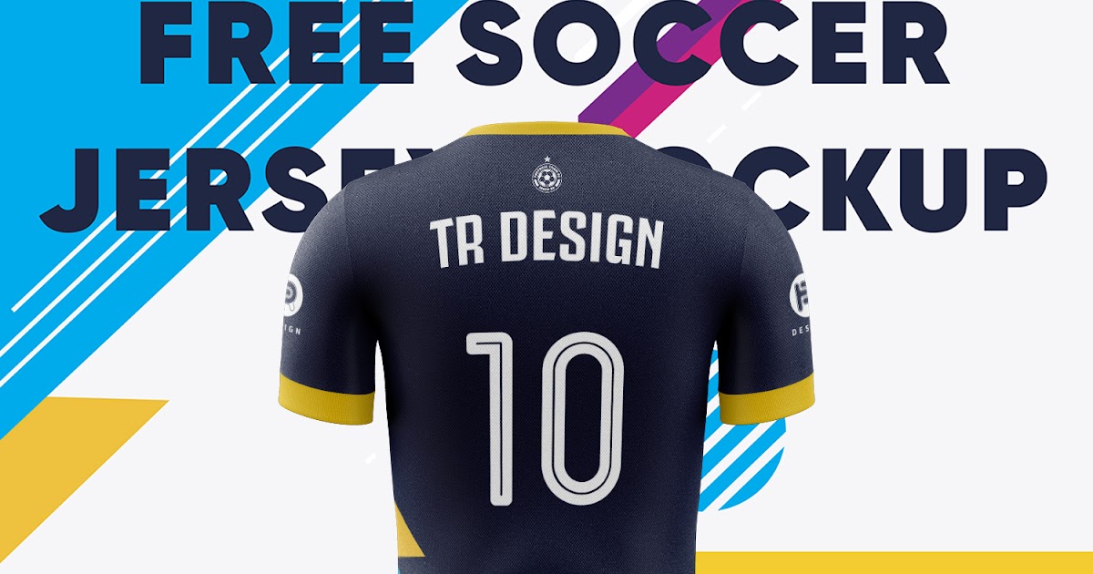Download shirt mockup Soccer Jersey Mockup (Back View) free vector ...