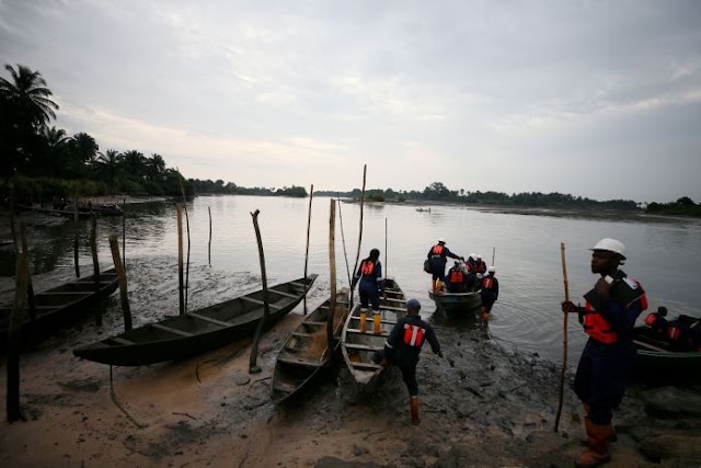 Suben a 76 los cadáveres recuperados tras el naufragio de un barco en Nigeria