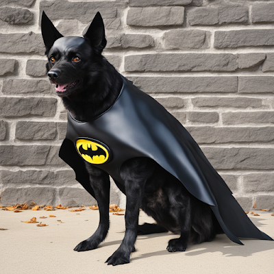 halloween dog batman costume