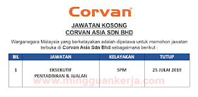 Pentadbiran & Jualan - Corvan Asia Sdn Bhd