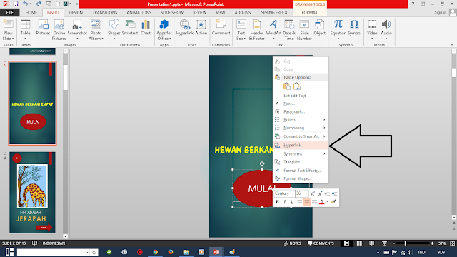 Cara Cepat Membuat Hyperlink di Powerpoint 2013