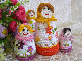 Crochet Russian Doll Babushkas Matryoshka