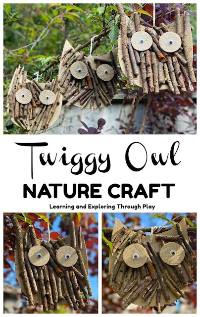 Twig Owl Craft - Forest School Nature Craft Ideas