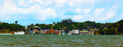 Kawthaung waterfront from the distance