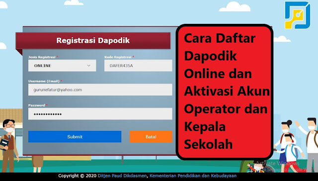 Cara Daftar Online Dapodik 2021
