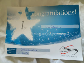 slimming world certificate for 1 stone loss