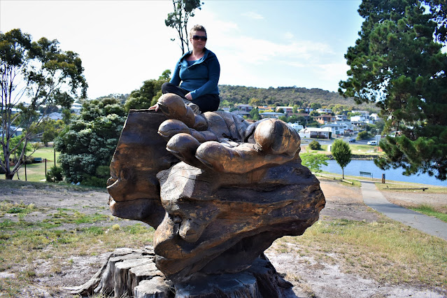 Hobart Public Art | Hand Sculpture by Matthew Carney