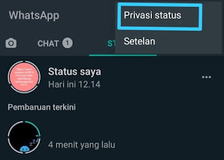 Cara Menyembunyikan Status Whatsapp 10