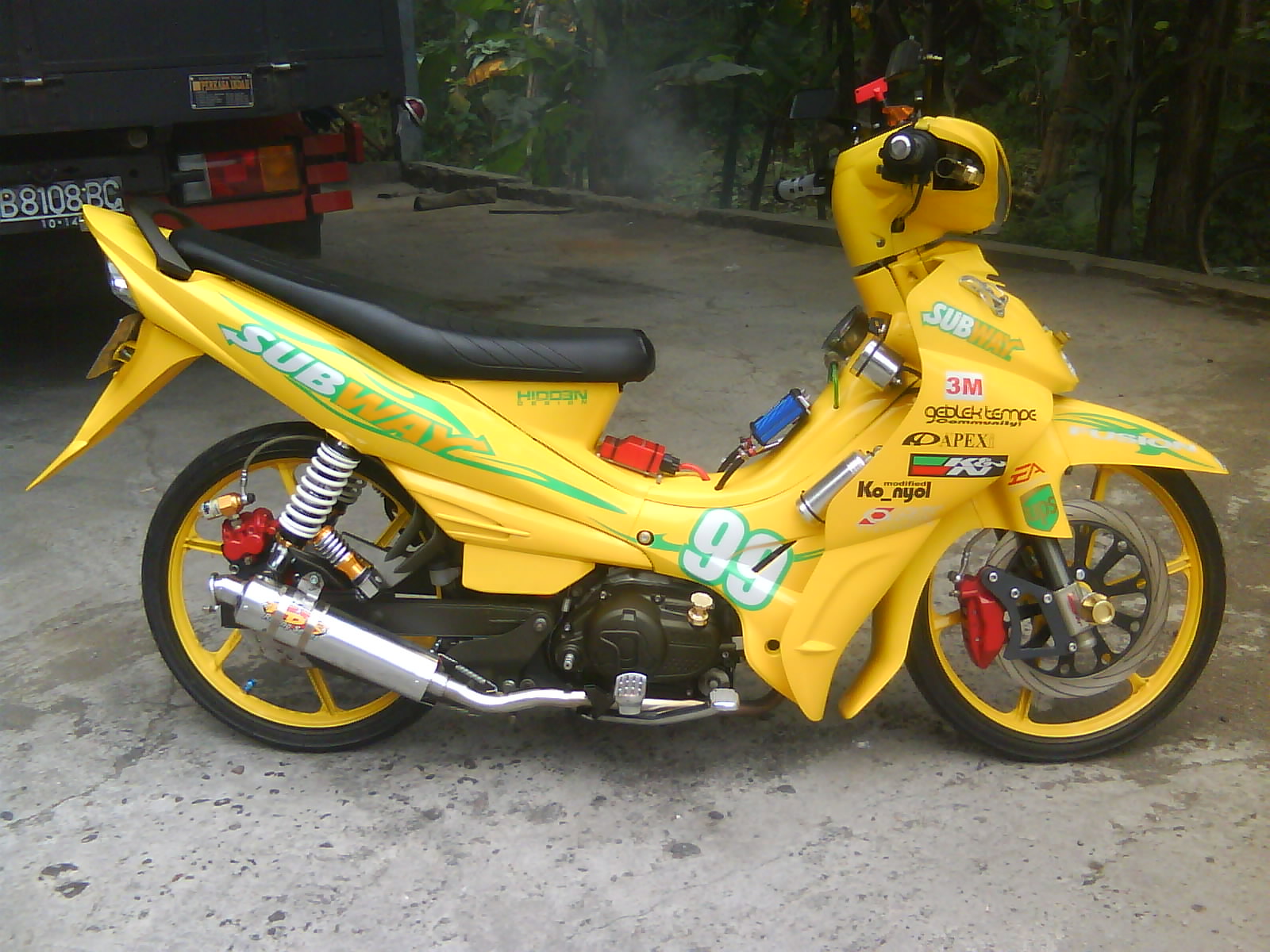 Area Modifikasi Modif Jupiter Z Cutting Nascar