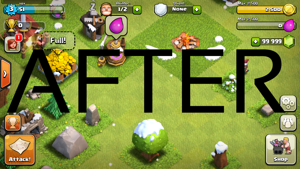 Clash Of Clans online mods and saved game