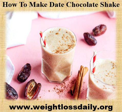 How to make Date Chocolate Shake