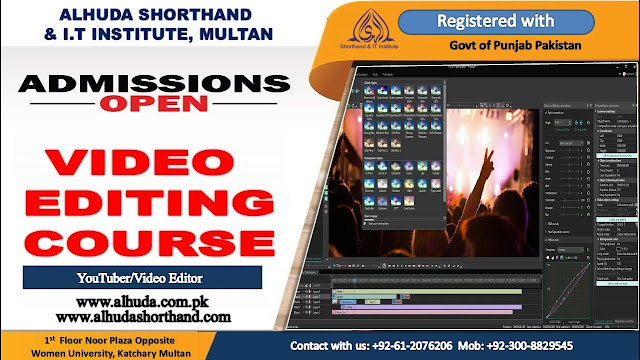 Video Editing Short Course In Multan