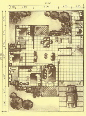 tampak depan rumah minimalis type 165