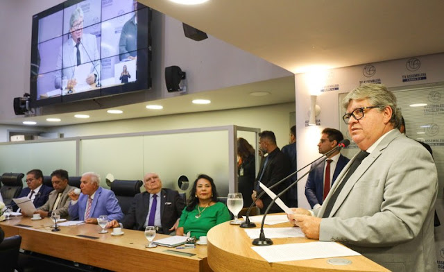 VÍDEO: João Azevêdo presta contas das ações do governo em abertura dos trabalhos do Poder Legislativo