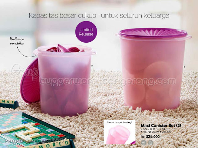 Maxi Canister Set Tupperware Promo Februari 2017