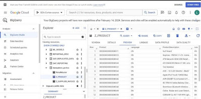 Replication flows: SAP Datasphere to Google BigQuery