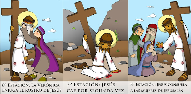 Resultado de imagen de via crucis estaciones niños