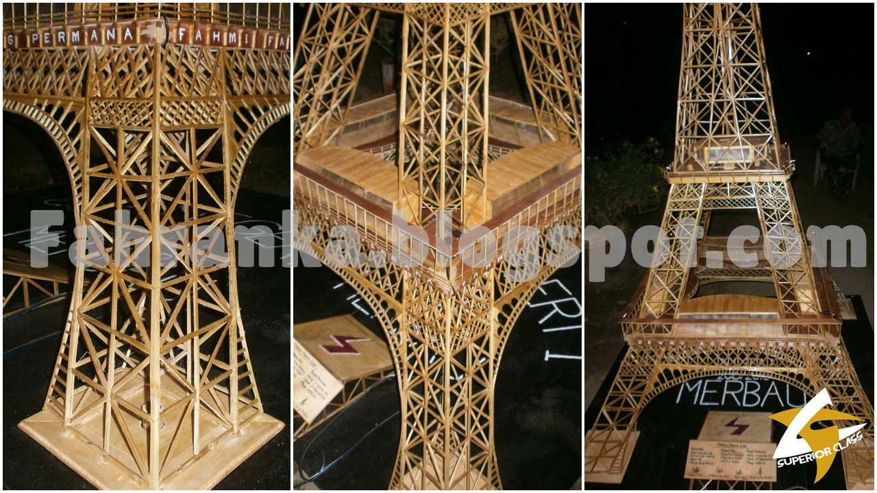 12 Kerajinan Stik  Menara  Eiffel  Spesial 