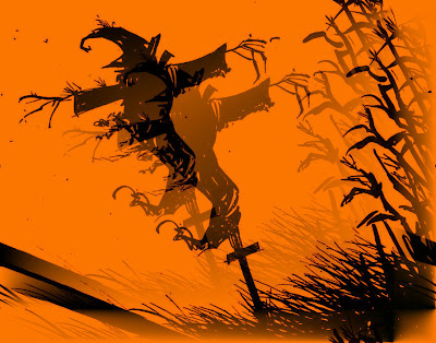 Yellow Scarecrow Halloween Wallpapers