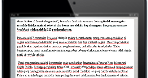 Contoh jawapan rumusan SPM Kertas 2 - tindakan mengatasi 