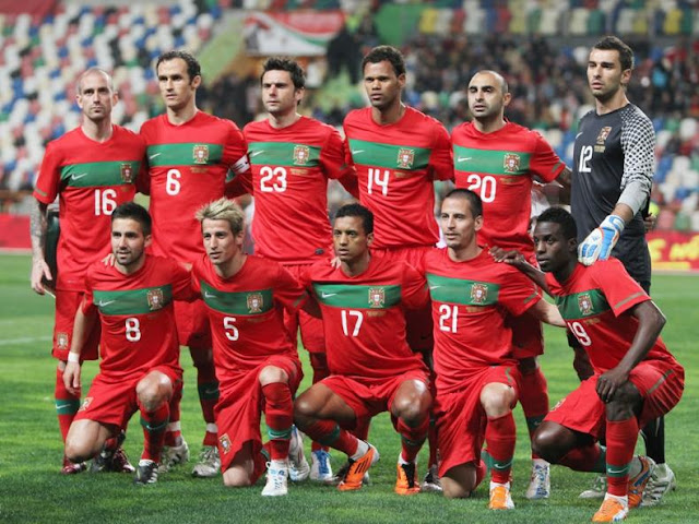 Formación de Portugal ante Chile, amistoso disputado el 26 de marzo de 2011