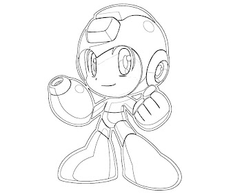 #11 Mega Man Coloring Page