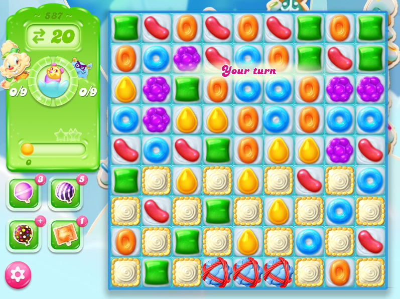 Candy Crush Jelly Saga level 587