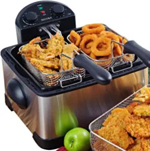 Title: The Secura 1700-Watt Stainless-Steel Triple Basket Electric Deep Fryer: A Review of a Powerful Kitchen Appliance