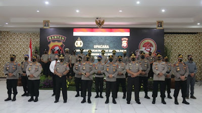 380 Personel Polda Banten dan Polres Jajaran Mendapatkan Kenaikan Pangkat
