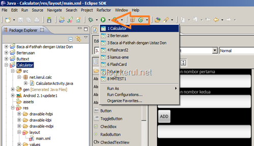 compile and run Android project