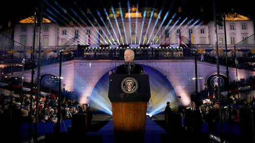 Biden Vows Ukraine Will Never Be A "Victory" For "Dictator" Putin In Poland Speech