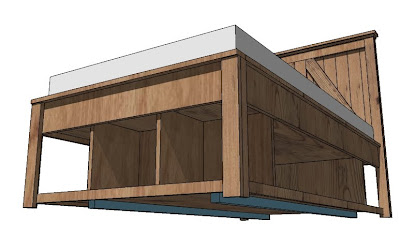 wood bed frame with drawers plans