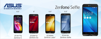 zenfone family of smartphones