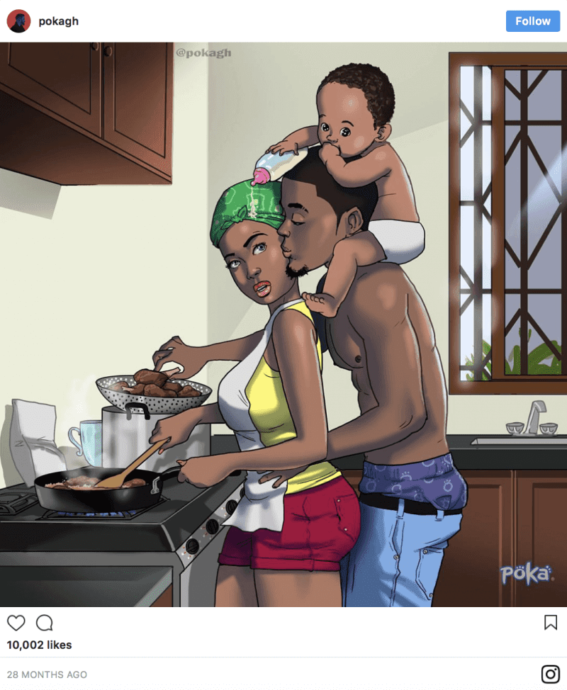 12 Beautiful Illustrations By Ghanaian Artist That Portray The Ups And Downs Of A Relationship - That can make daily tasks a bit more difficult.