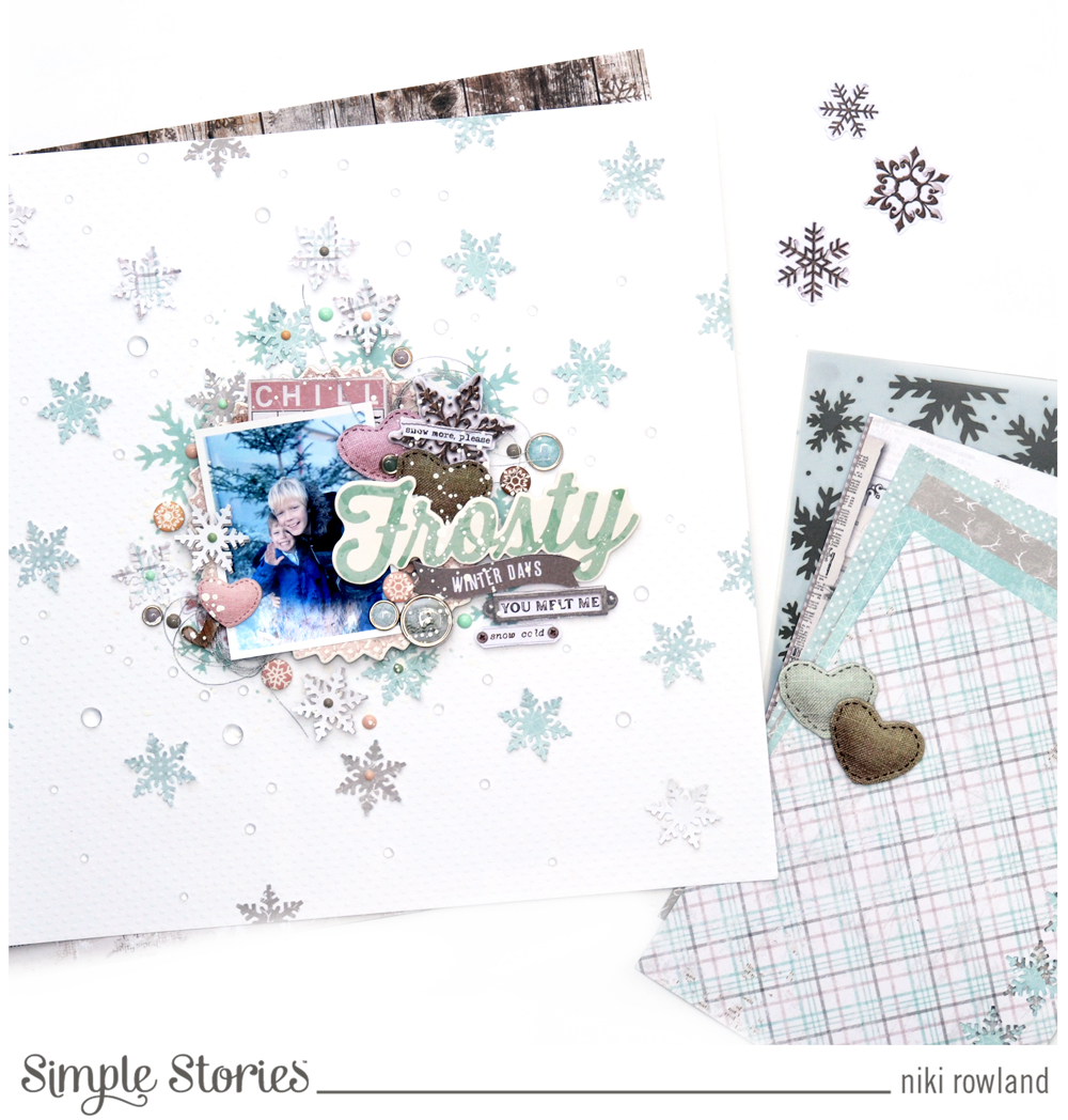 Simple Vintage Winter Woods- Cardstock Stickers