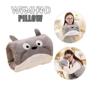 Cartoon Warm Hand Pillow Soft Cushion Plush Bantal Lembut Pemanas Tangan Kereta 暖手枕