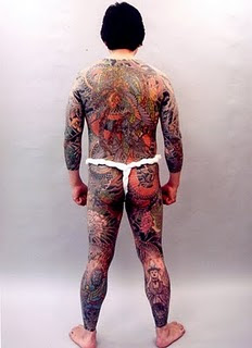 Japanese Tattoo With Full Back Body Yakuza Style Tattoo