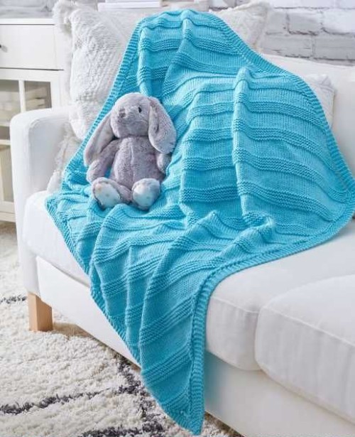 Cuddly Knit Baby Blanket - Free Pattern 