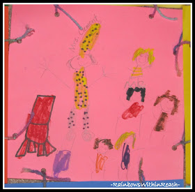 photo of: "Tall Giraffe" Drawing of Author Debbie Clement