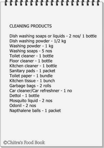 indian monthly grocery list for 2 persons chitra s food book