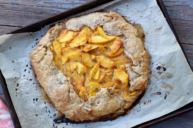 Peach Galette with Almond Buttermilk Crust | Nothing in the House