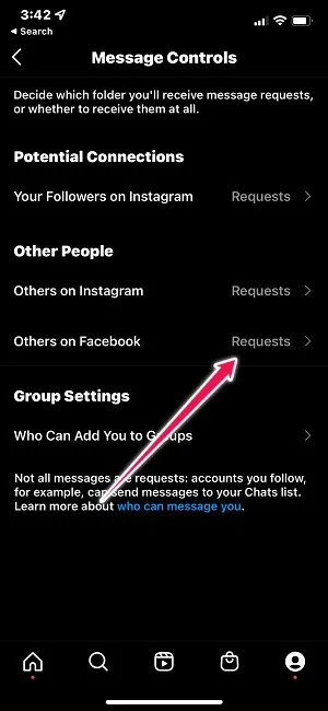 كيفية فصل Instagram DMs من Facebook Messenger